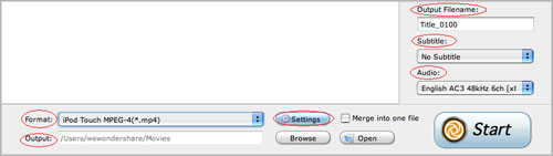 Mac DVD Ripper output