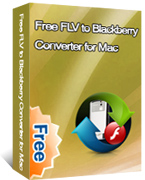 FLV to BlackBerry Converter for Mac box