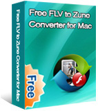 Free FLV to Zune Converter for Mac box