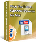 Free YouTube to GPhone Converter for Mac box