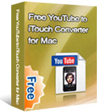 Free YouTube to iTouch Converter for Mac box