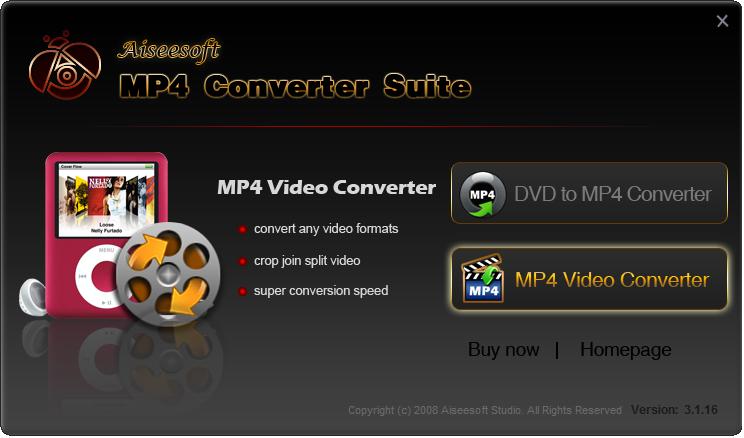 Aiseesoft MP4 Movie Converter Suite