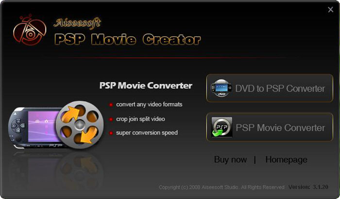 Aiseesoft PSP Movie Creator