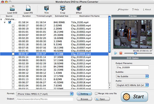 convert dvd to iphone