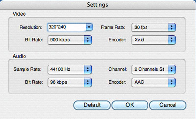 dvd settings