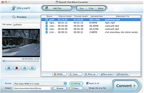 convert video to ipod