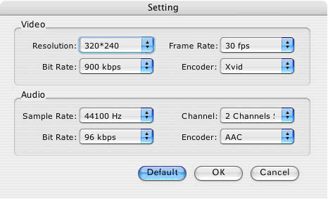 output setting